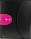 Trieur Exafolio Exactive avec espace extensif et bloc-notes 200 feuilles A4 6 compartiments 25,5 x 33,5 cm Polypropylène Noir