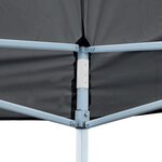 vidaXL Tente de réception pliable avec parois 3 x 6 m Anthracite