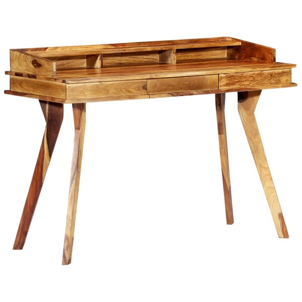 vidaXL Bureau 115 x 50 x 85 cm Bois solide de Sesham