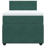 vidaXL Sommier à lattes de lit et matelas Vert foncé 80x200 cm Velours