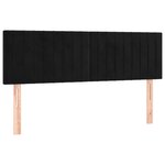 vidaXL Sommier à lattes de lit avec matelas et LED Noir 140x190 cm