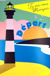 Carte FLUO DÉPART Retraite Tu vas nous manquer Avec Enveloppe 12x17 5cm