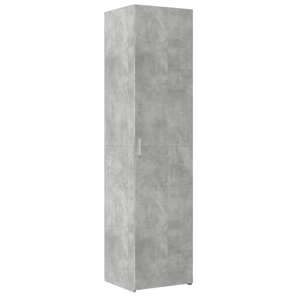 vidaXL Buffet haut gris béton 45x42 5x185 cm bois d'ingénierie
