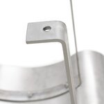 vidaXL Capot de cheminée Acier inoxydable Argenté