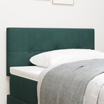 Tête de lit LED vidaXL Capitonnée Vert Foncé 90 cm Velours