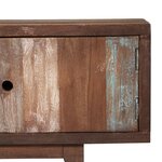 vidaXL Meuble TV Bois d'acacia massif Vintage 118 x 30 x 40 cm