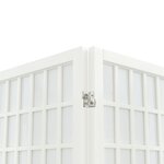 vidaXL Cloison de séparation pliable 6 panneaux 240x170 cm Blanc