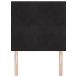 Tête de lit vidaXL capitonnée noire 90 cm en velours
