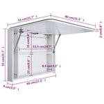 vidaXL Armoire de salle de bain à miroir LED 80x9 5x55 cm