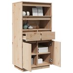 vidaXL Buffet haut 60x40x116 5 cm Bois massif de pin