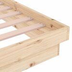 vidaXL Cadre de lit Bois massif 120x200 cm