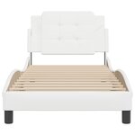 vidaXL Cadre de lit sans matelas blanc 90x190 cm similicuir