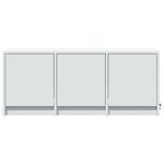 vidaXL Meuble TV avec LED blanc 97x34x40 cm bois d'ingénierie