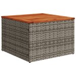 vidaXL Salon de jardin 11 Pièces avec coussins noir résine tressée