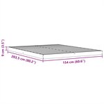 vidaXL Cadre de lit cire marron 150x200 cm bois de pin massif