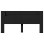 vidaXL Armoire tête de lit avec LED noir 200x16 5x103 5 cm