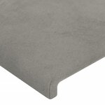 vidaXL Cadre de lit sans matelas gris clair 90x190 cm velours