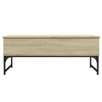 vidaXL Table basse chêne sonoma 100x50x40cm bois d'ingénierie et métal