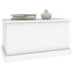 vidaXL Boîte de rangement blanc 70x40x38 cm bois d'ingénierie
