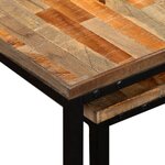 vidaXL Ensemble de table basse gigogne 2 Pièces Teck massif récupération