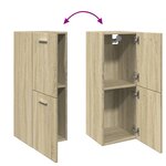 vidaXL Armoire de salle de bain Chêne sonoma 30x30x80 cm Aggloméré
