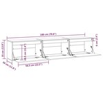 vidaXL Meubles TV 3 Pièces bois massif de pin