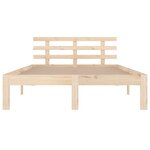 vidaXL Cadre de lit sans matelas bois massif 160x200 cm