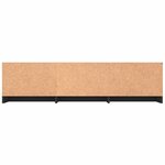 vidaXL Meuble TV Noir 140x40x35 5 cm Bois d'ingénierie