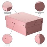 Purebox Pastel A5 100mm - Rose - X 5 - Falken