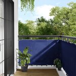 vidaXL Écran de balcon bleu 90x1000 cm 100  polyester oxford