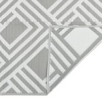 vidaXL Tapis d'extérieur gris 140x200 cm PP