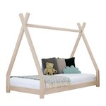 Lit tipi enfant NAKANA 90 x 190 beige