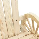 vidaXL Chaise à bascule Adirondack bois de sapin massif
