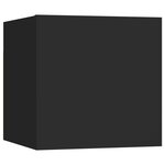 vidaXL Ensemble de meubles TV 8 Pièces Noir Bois d'ingénierie