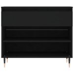 vidaXL Armoire à chaussures Noir 70x36x60 cm Bois d'ingénierie