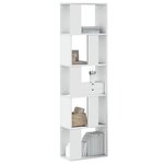 vidaXL Bibliothèque 5 niveaux blanc 45x23 5x162 5 cm bois d'ingénierie