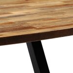 vidaXL Table basse Teck recyclé massif Ovale 120x60x30 cm