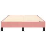 vidaXL Cadre de lit sans matelas rose 120x200 cm velours