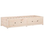 vidaXL Lit de jour sans matelas 90x200 cm bois de pin massif