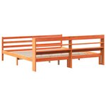 vidaXL Cadre de lit sans matelas cire marron 180x200cm bois pin massif