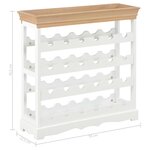 vidaXL Armoire à vin Blanc 70 x 22 5 x 70 5 cm MDF
