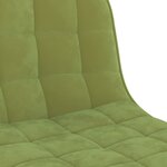vidaXL Tabourets de bar lot de 2 vert clair velours
