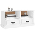 vidaXL Meuble TV blanc 93x35 5x45 cm bois d'ingénierie