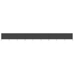 vidaXL Paravent 9 panneaux Tissu 1200 x 120 cm Anthracite