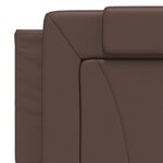 vidaXL Cadre de lit sans matelas marron 160x200 cm similicuir