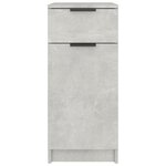 vidaXL Armoire de bureau Gris béton 33 5x50x75 cm Bois d'ingénierie