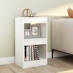 vidaXL Bibliothèque/Séparateur de pièce Blanc 40x30x72 cm