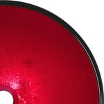 vidaXL Lavabo Verre trempé 42x14 cm Rouge