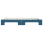 vidaXL Lit de jour avec gigogne sans matelas bleu 100x200 cm