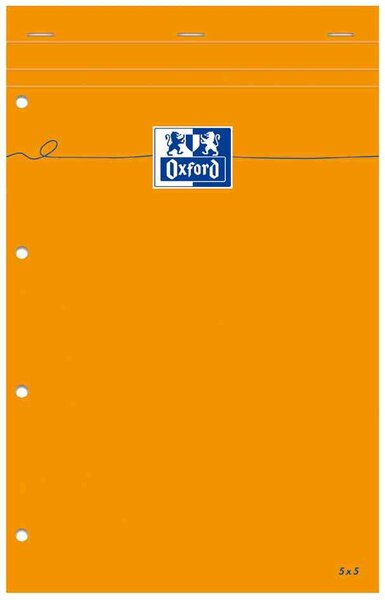 Bloc-notes, 210 x 315, ligné avec marge, 160 pages OXFORD